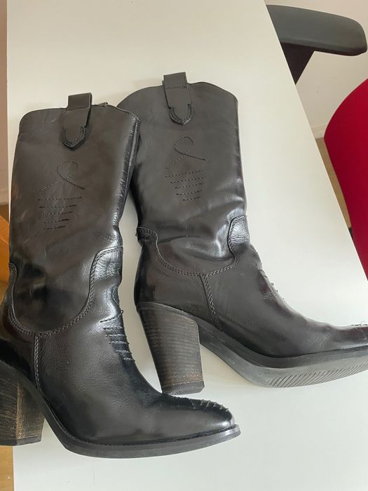 Vand cizme negre piele