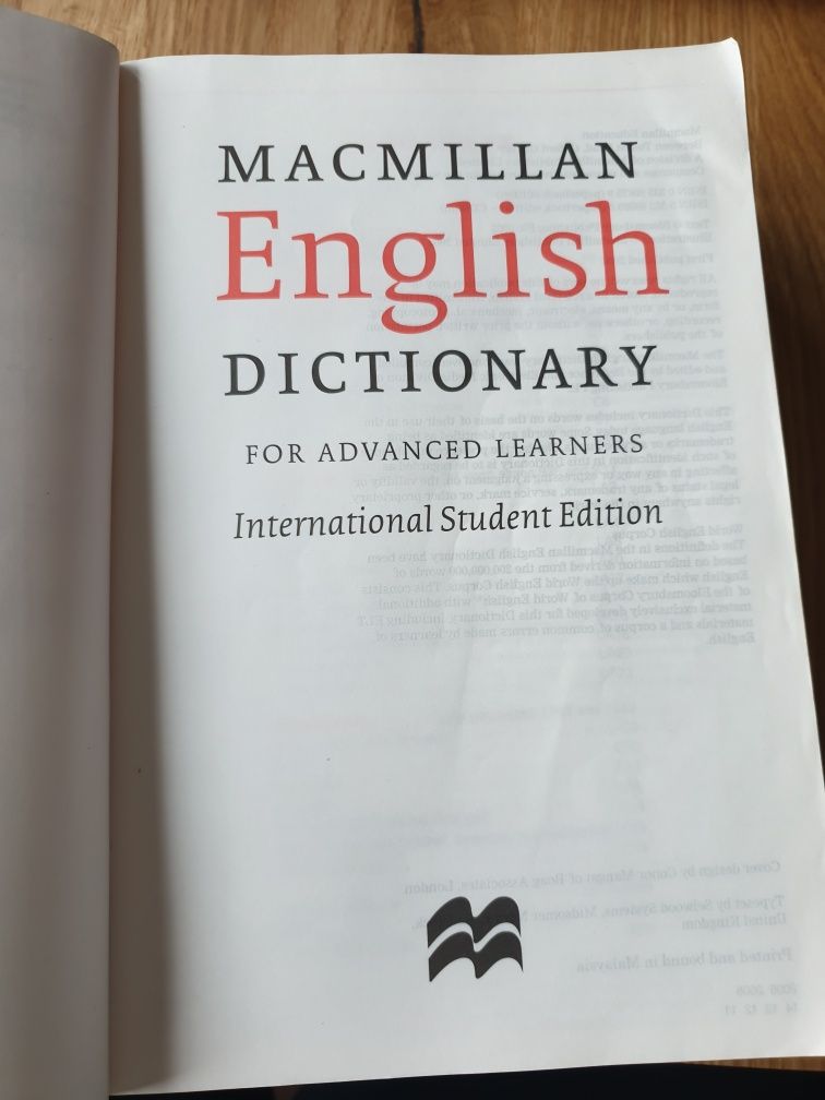 Речник на английски език Macmillan English Dictionary