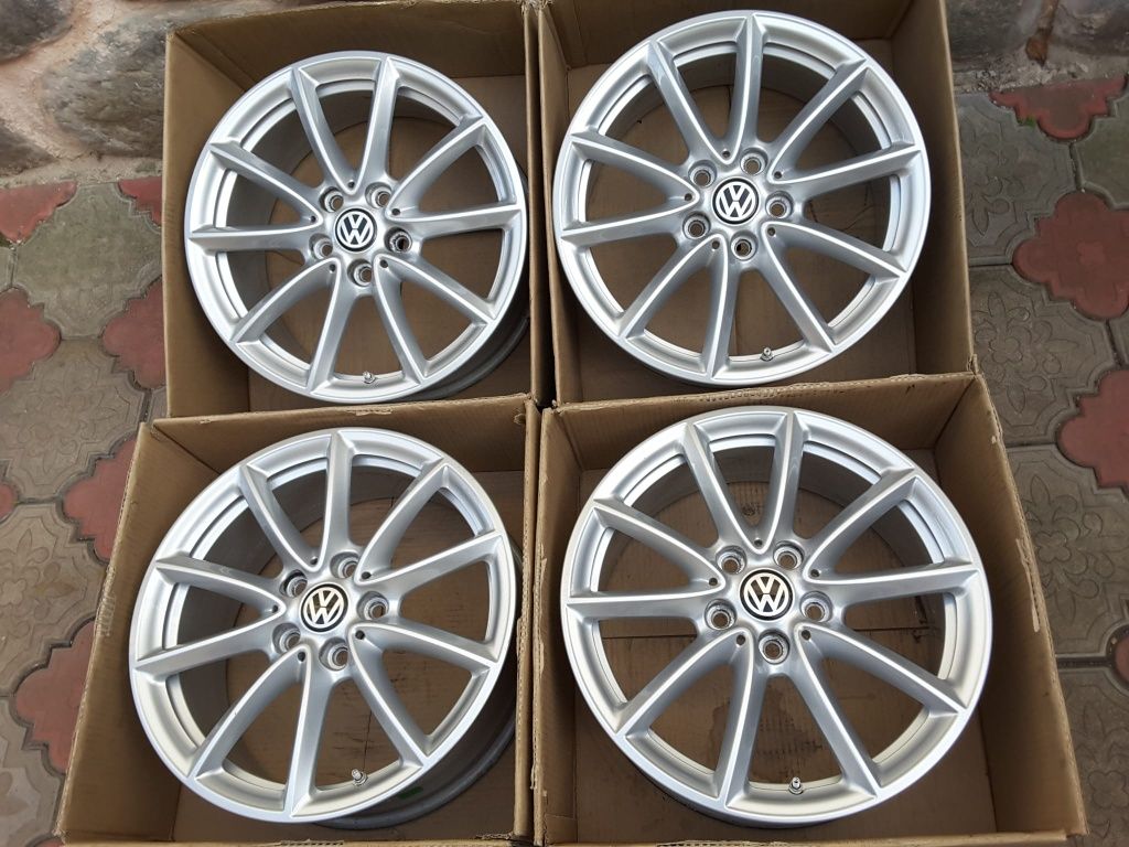 jante aliaj 17;5x112;originale Vw Passat b6,b7,Touran,Golf 5,6,7,jetta