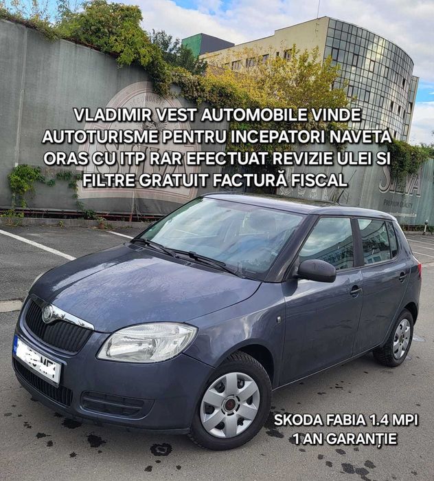 SKODA FABIA 1.4MPI 2009 consum 5% factura fiscal GARANTIE 1 AN