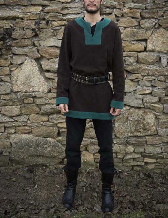 Tunică medievală - stofă