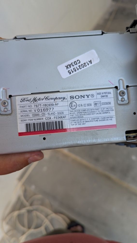 Радио Sony, за Форд Мондео, Фокус
