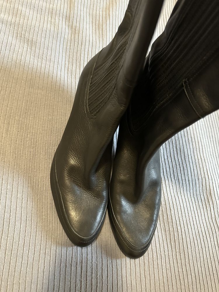 Cizme din piele Hugo Boss
