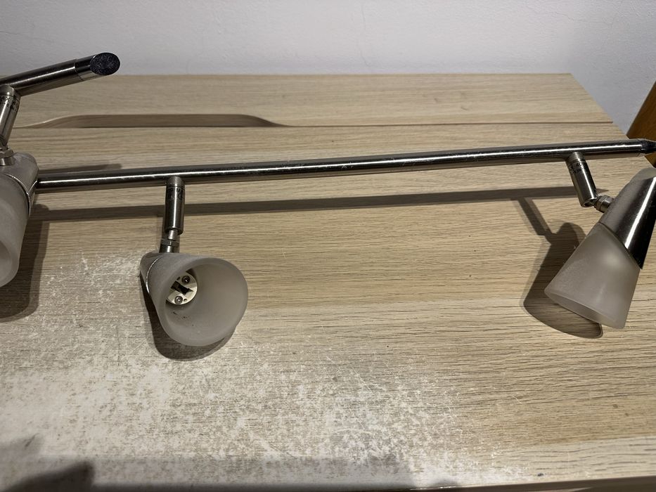 ⸻  Corp de iluminat cu 4 spoturi – Suport bec G9 – Metal + sticlă