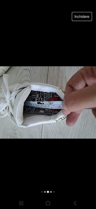 Adidasi love moschino marimea 37 24cm in interior.