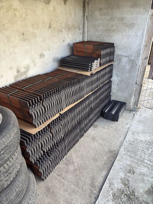 Tigla ceramica Tondach Twiston 9 (Twist)antracit, 30 x 50 cm