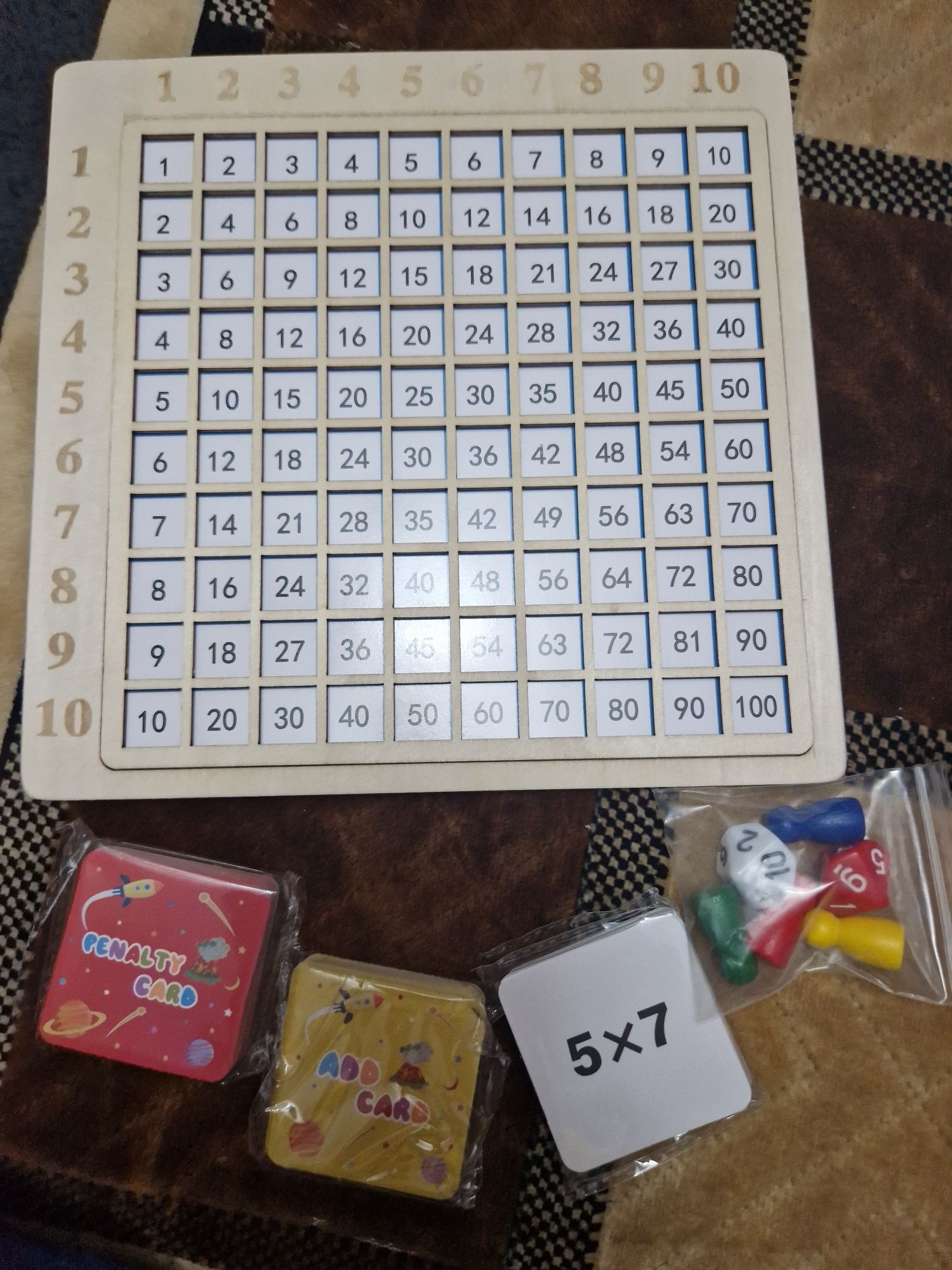 Tabla de matematică Montessori