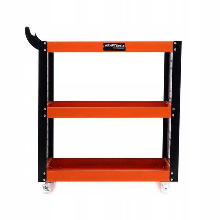 Carucior metalic scule atelier cu roti 3 rafturi (KD365)