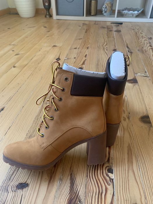 Оригинални Timberland боти с ток – нови, не обувани, 39.5