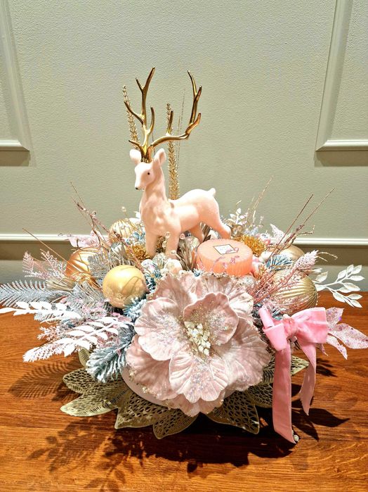 Aranjamente de Crăciun realizate manual