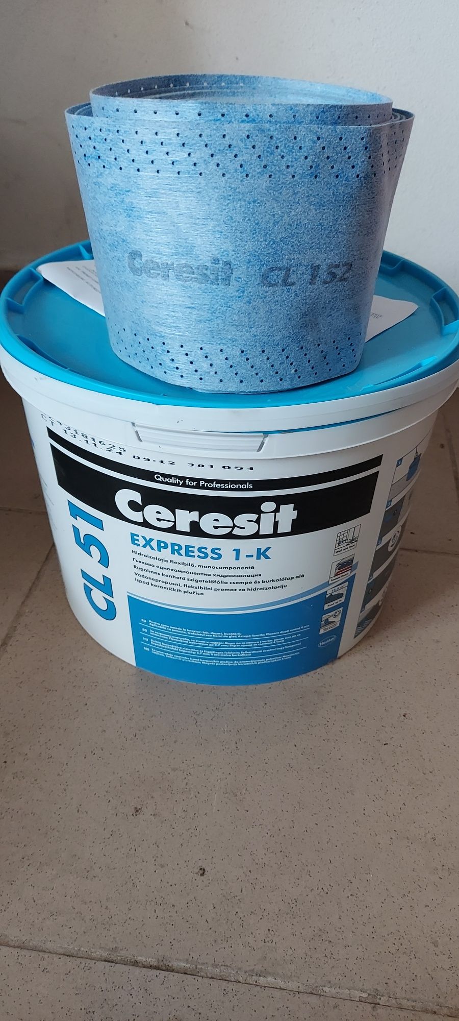 Vand hidroizolatie Ceresit Cl 51 si Cl 152