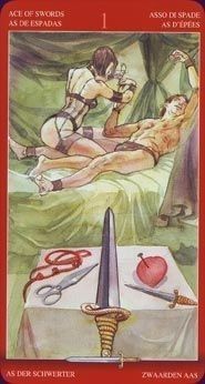 Carti Tarot Magie Sexuala/Erotice-FORMAT MARE,ORIGINA-citire cuplu-SIG