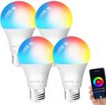 Bec inteligent ANTELA E27 cu WiFi Alexa, bec LED cu șurub 9W 1000LM