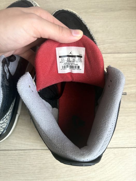 Jordan retro 3 black cement