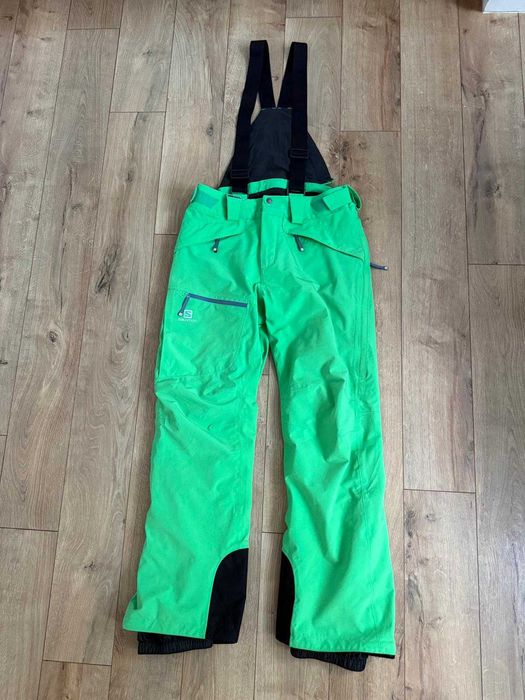 Salomon M barbati pantaloni ski bretele 20K AdvancedSkin Dry
