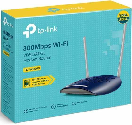TP-Link TD-W8960N N300 Wi-Fi роутер ADSL и оптика(гибридная модель)