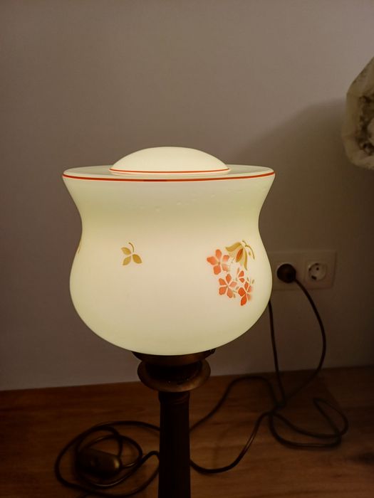 Accesoriu decor lumina alama opalina Franța 1930 Art Deco