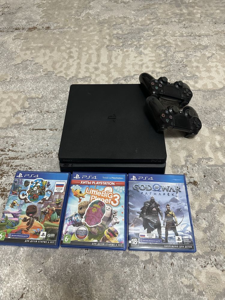 Ps4 Slim в отличном состоянии