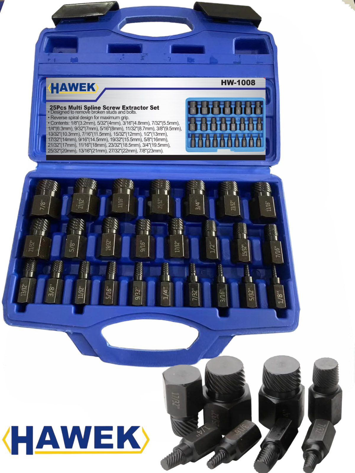 Екстрактори 25 части HAWEK , HW-1008