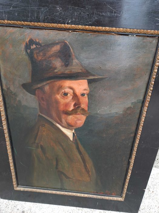 tablou vechi pictura 46/59 cm semnat Erich Probst