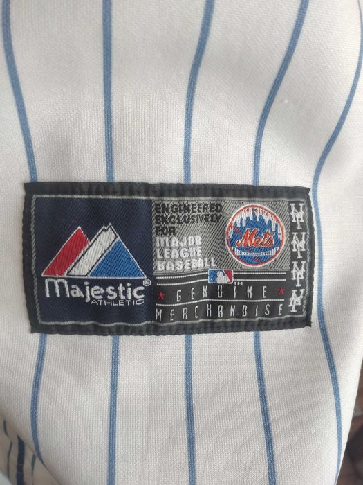 Мъжка Бяла Бейзбол Тениска Jersey Mets Размер XS MLB Американски Спорт