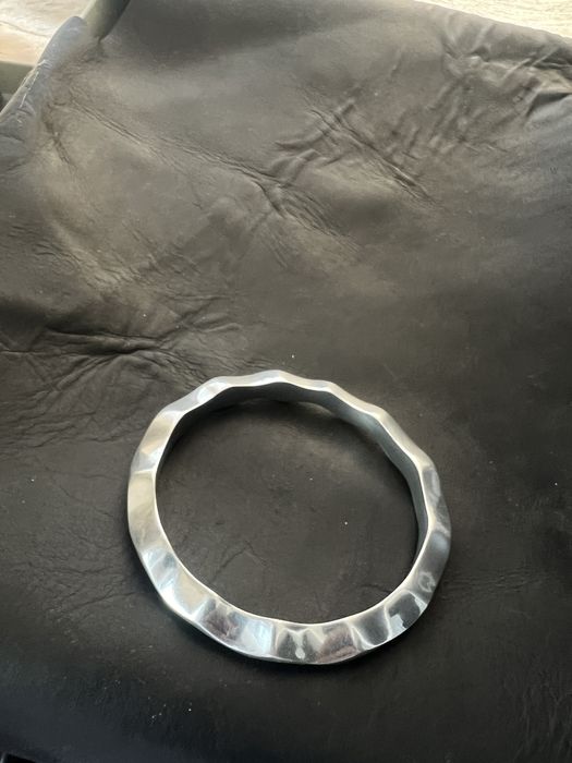 Bratara rotunda ondulata grea din argint model mexican,model deosebit