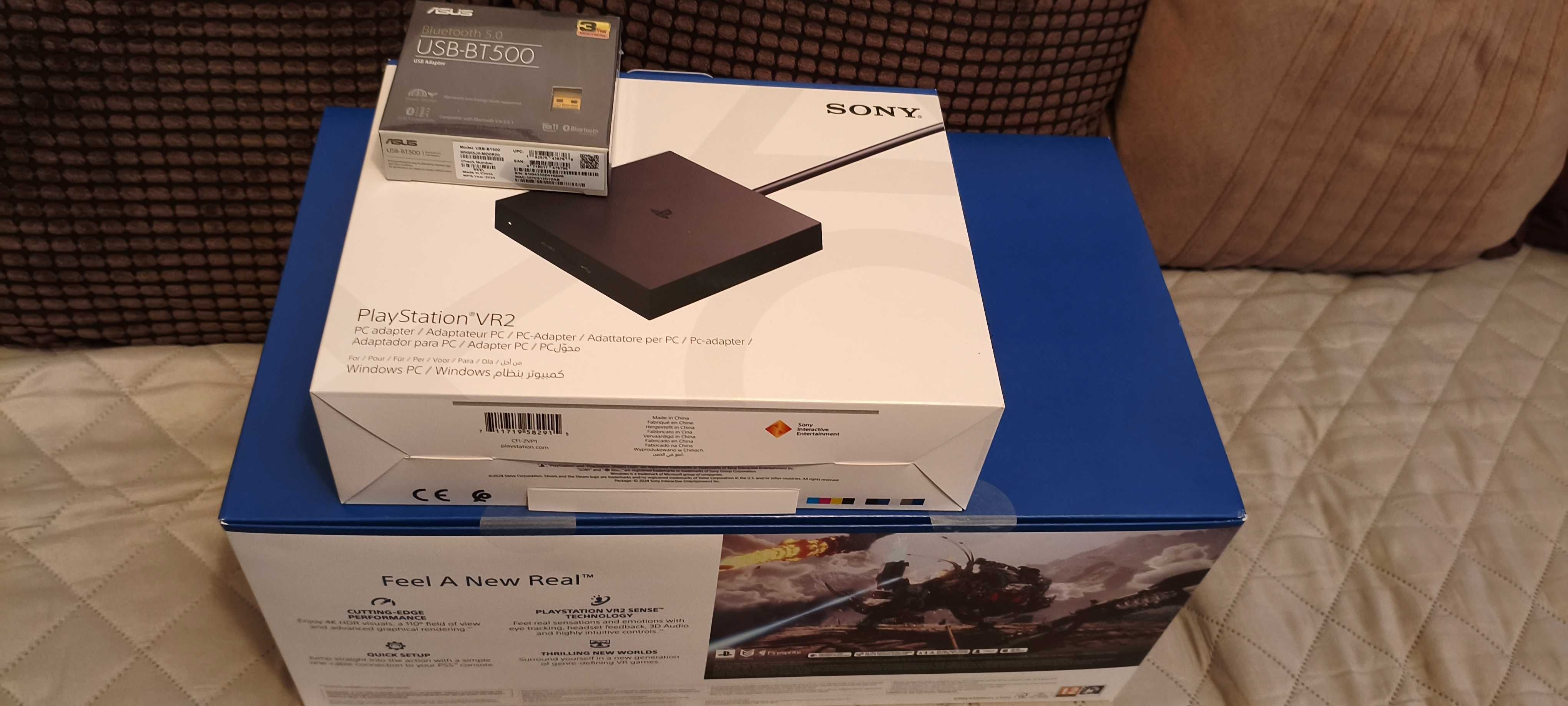 Продавам Playstation VR2 ,плюс PC adapter.Чисто нови ,неразпечатвани