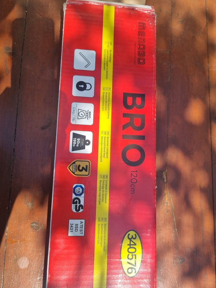 Алуминиеви напречни греди BRIO 120cm за багажник