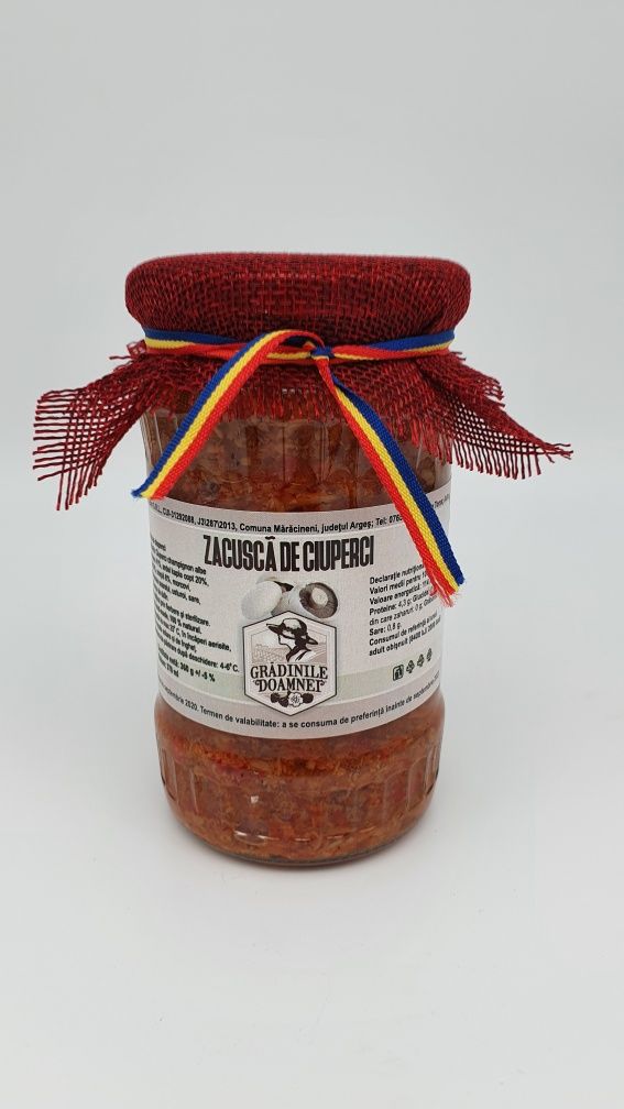 Zacuscă de ciuperci, tradițională, 100% naturală