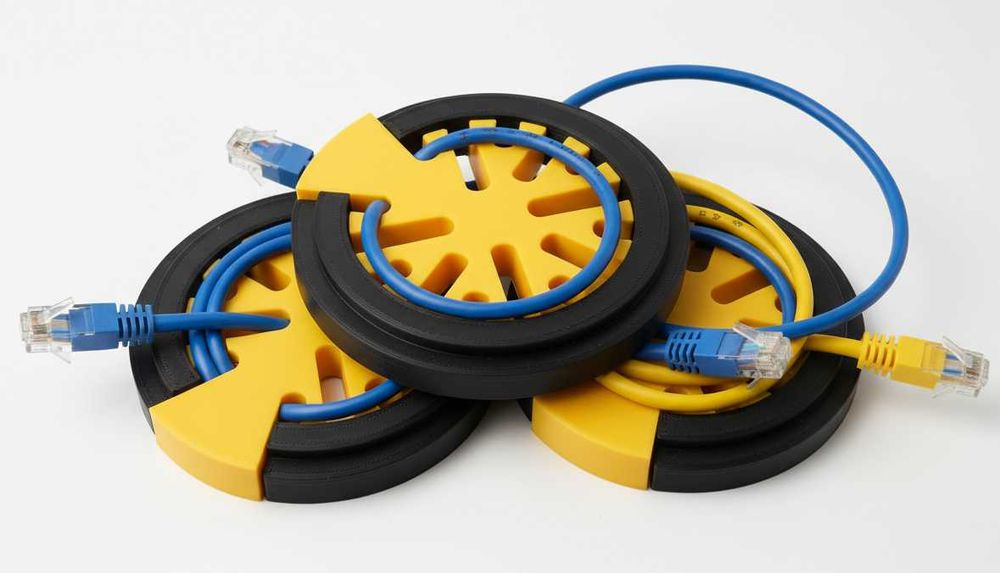 Cable Comb – Organizator de cabluri CAT5 / CAT6 (imprimat 3D)