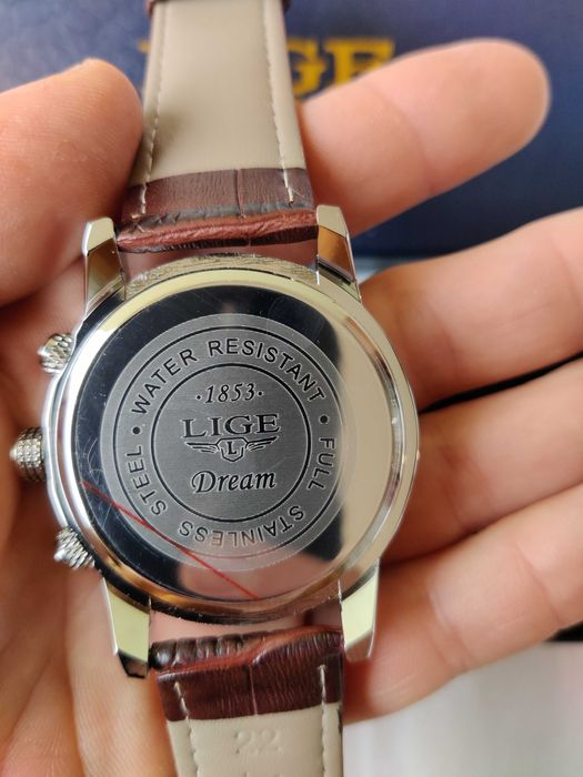 Ceas cronograf Lige model business 9866 mecanism quartz japonez