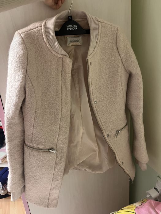 Дамско палто светлорозово