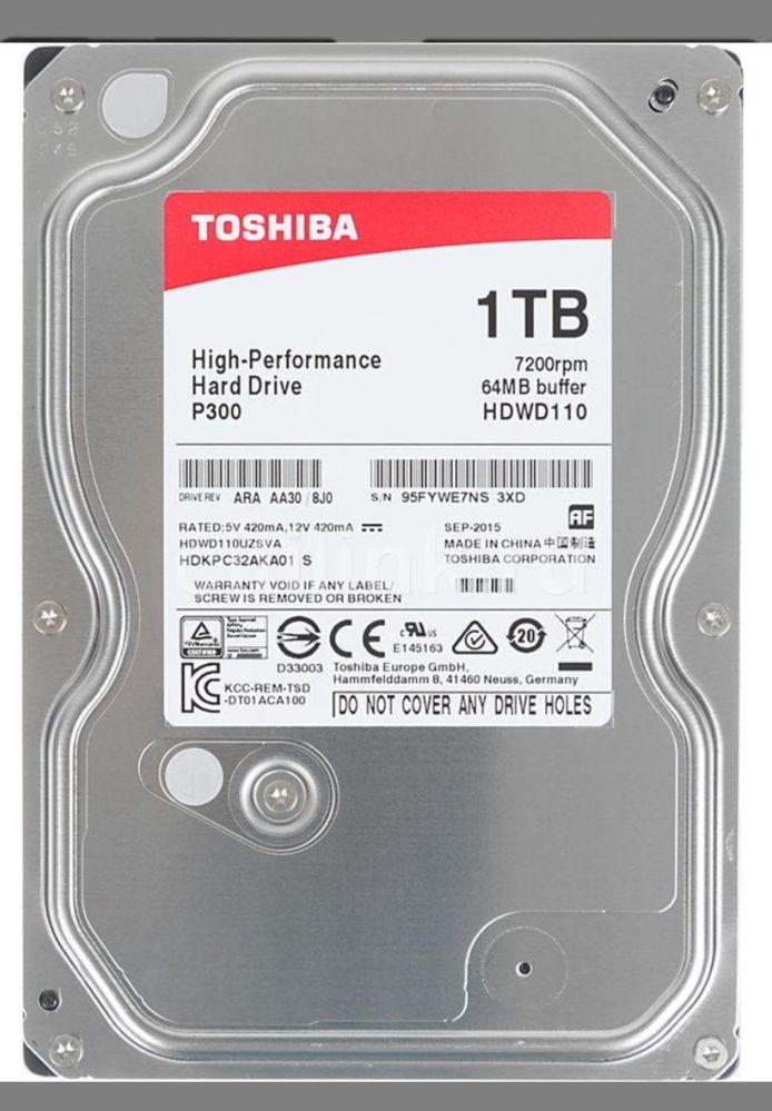 Toshiba PC P300 1 Tb