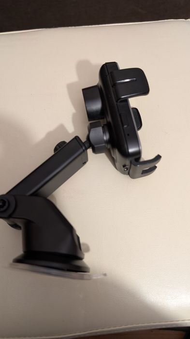 Încărcător auto Joyroom cu suport 15W QC3.0 dual coil negru (JR-ZS246)