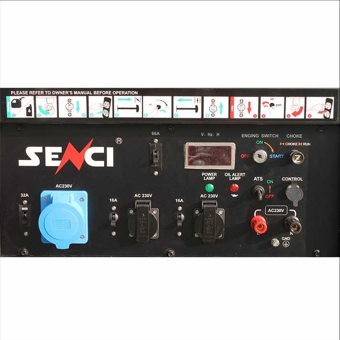 Generator de curent SENCI SC18000-ATS max. 17 kW, 230V, AVR, benzina