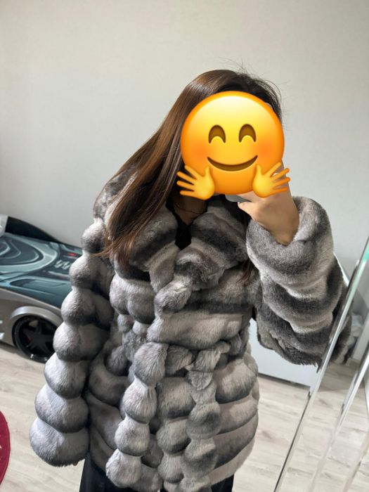 Продам эко шубу под шиншилу
