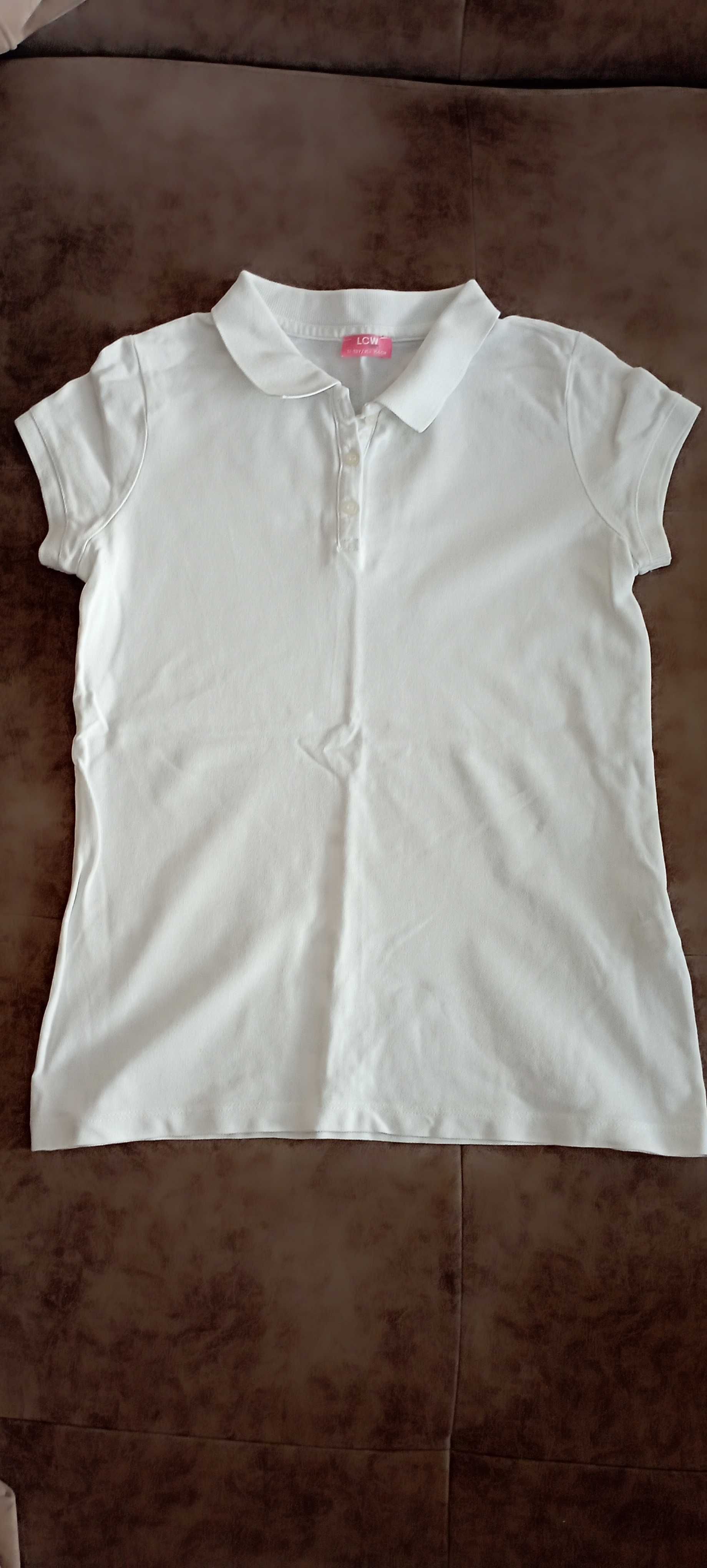 Две бели блузи с къс и дълъг ръкав на LC Waikiki