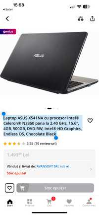 Laptop ASUS X541NA Intel® Celeron® N3350