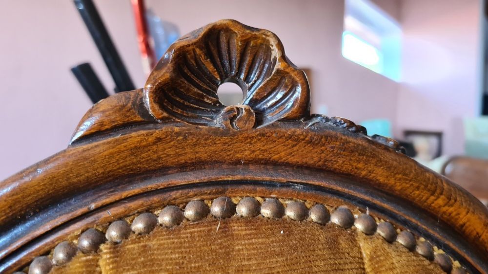 Set canapea lemn masiv si 2 scaune extraordinare unice