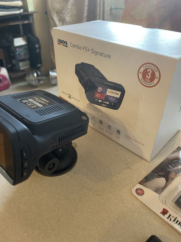 Видеорегистратор iBOX Combo F5+ Signature черный
