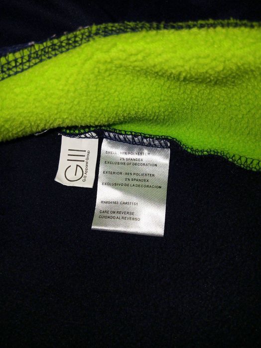 Из США, стильная утеплённая кофта на молнии, брннда Seattle Seahawks.