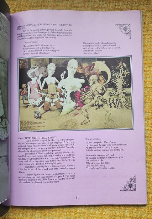 Vintage book Mytho Poeikon Paintings Illustrations Of Patrick Woodroff