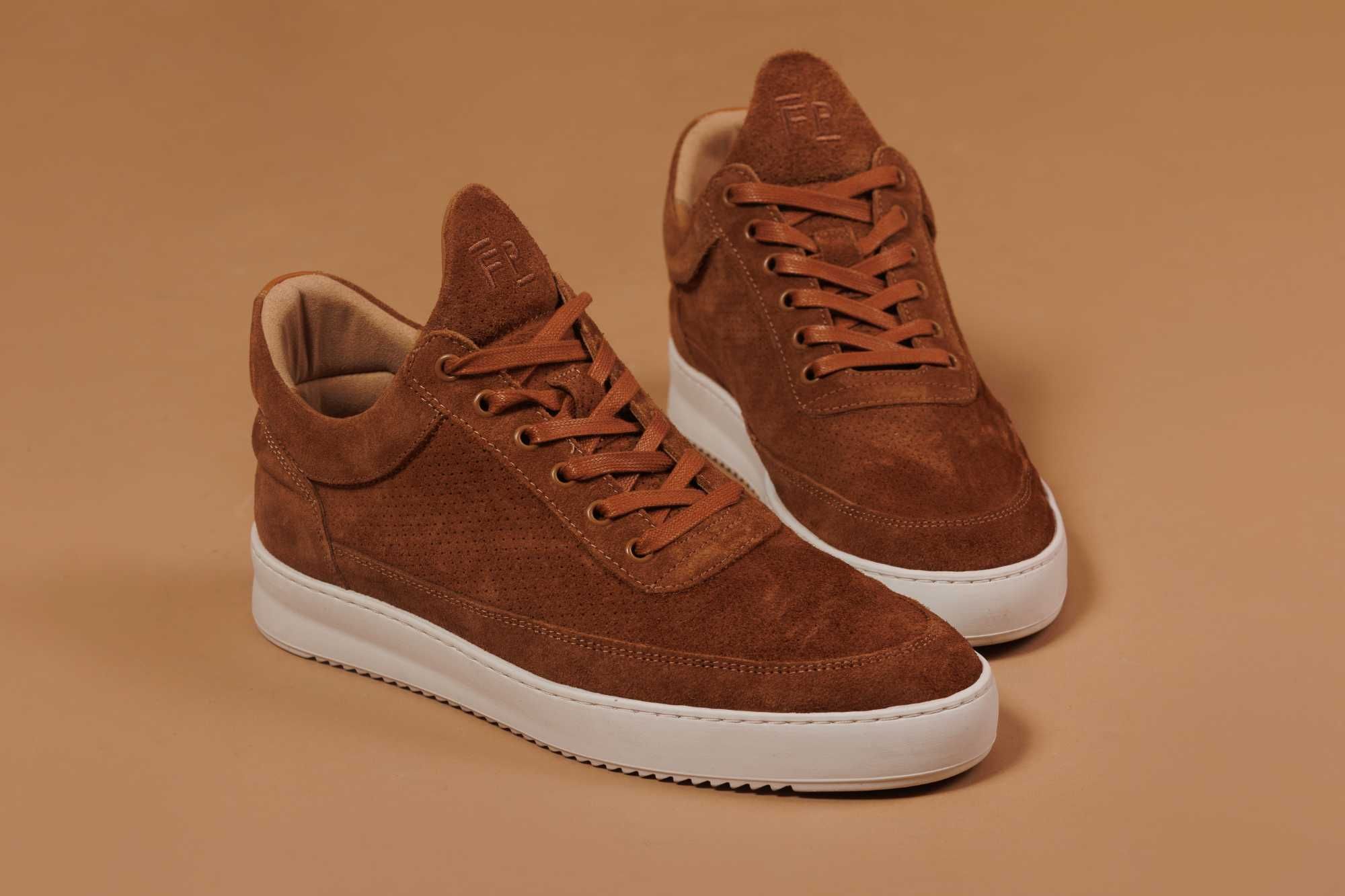 Filling Pieces Low Top Perforated Organic Brown 42