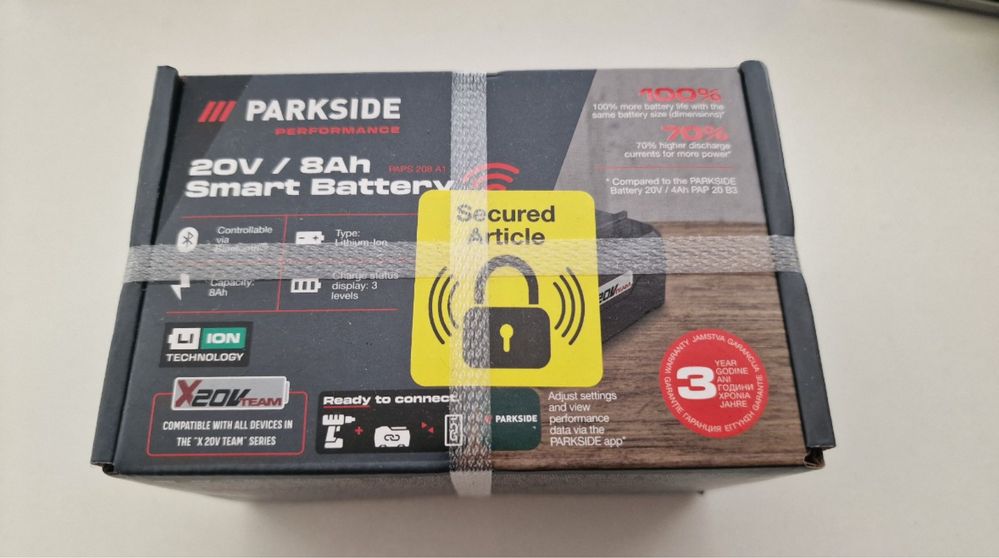 Parkside Батерия 20v 8ah нова с гаранция