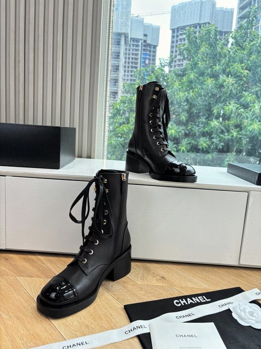 Дамски боти C.h.a,n.e.l , 100% естествена кожа