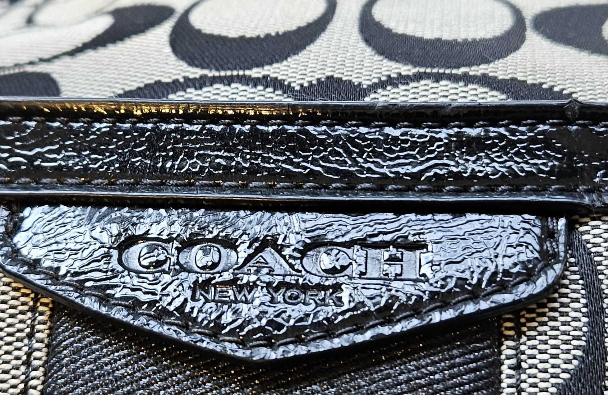 Coach New York model monogramă Kaki/Negru Gallery Signature Tote