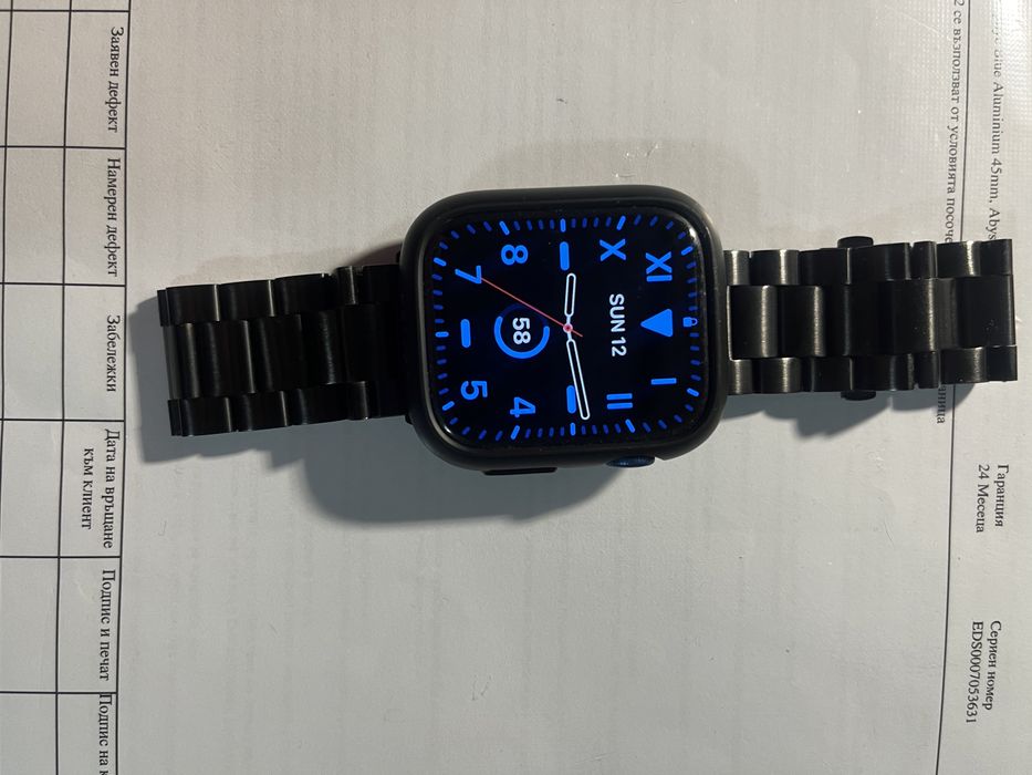 Apple Watch 7, GPS ,Cellular, Корпус, Blue Aluminum 45 mm.