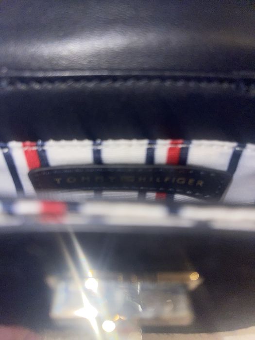 Geanta Tommy Turn Lock Croco-Print Leather Micro Bag