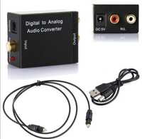 Convertor audio digital optic in analog Adaptor / Decodor TV