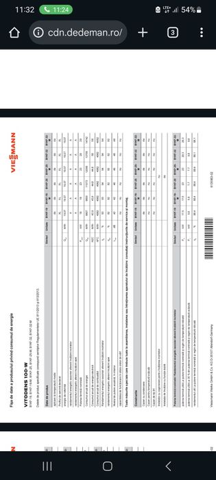 Centrala termica viessmann vitodens 100-w an 2013